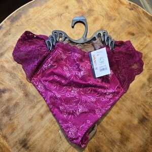 Joyspun Micro And Lace Thong Underwear In Plus Size 3XL - Set Of 3 Pairs